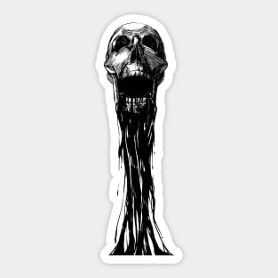 Dripping Skull Sticker